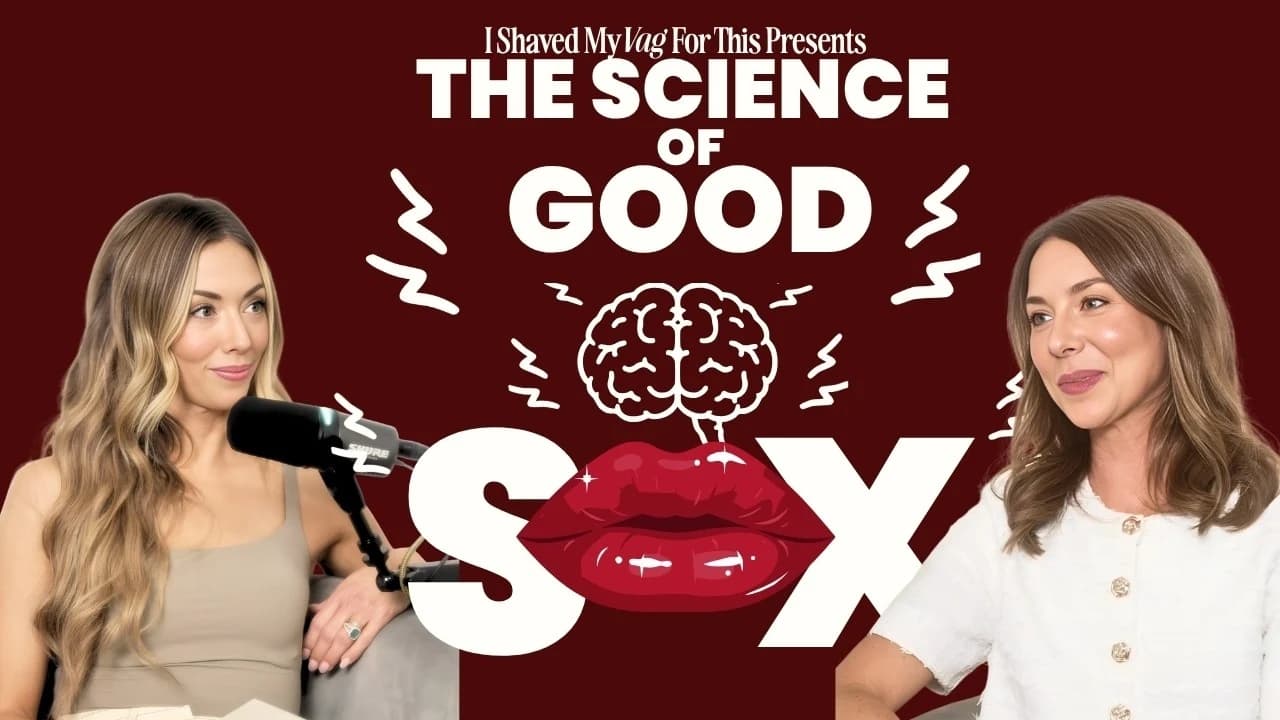 Official episode artwork showing Katie Thompson and Dr. Emily Jamea at their microphones